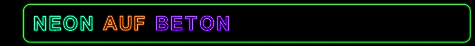 Neon auf Beton